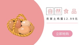 农家土鸡蛋促销