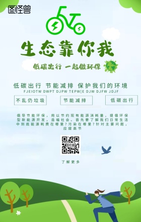环保科普公益海报