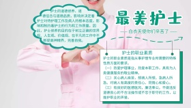 护士手抄报绿色护士帽