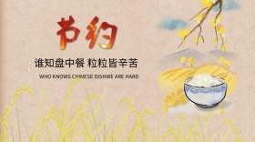 节约粮食公益活动红包公众号封面