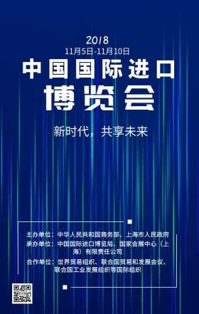 中国国际进口博览会海报