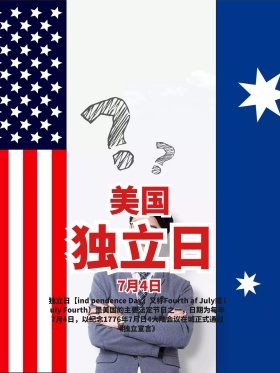 创意美国独立日海报