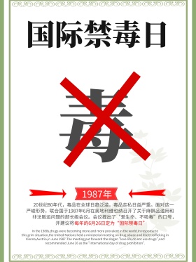 国际禁毒日626海报