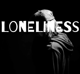 孤单黑白剪影朋友圈封面