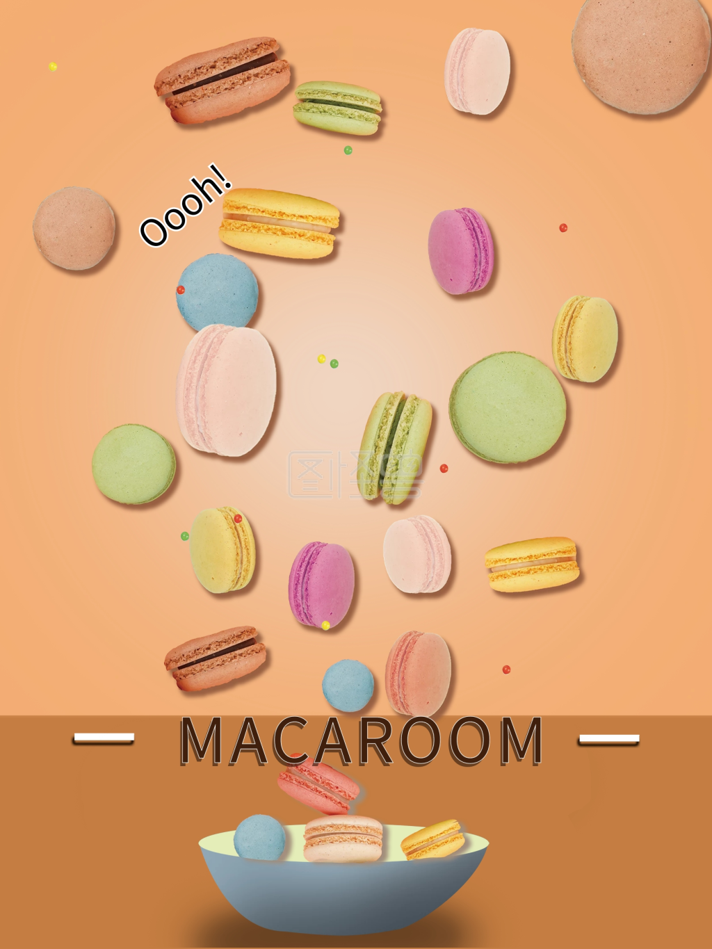 图怪兽频道提供《马卡龙创意美食海报》在线图片设计制作,点击"编辑"