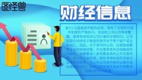 蓝色创意科技箭头财经手抄报