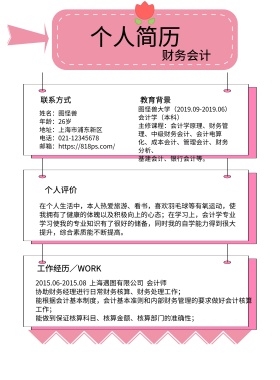 2019年简约财务海报