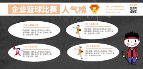 比赛人气榜简约大气宣传海报