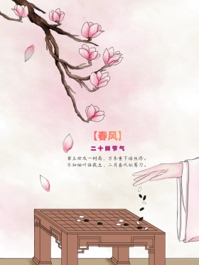 春意春分二十四节气海报