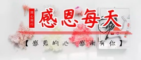 简约大气感恩每天公众号封面