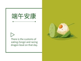 端午节粽子摄影简约公众号封面