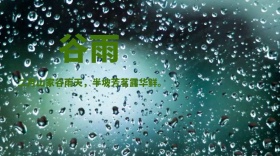 谷雨清新简约诗句公众号封面模版
