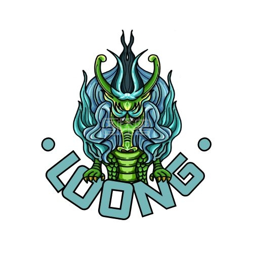 龙logo龙头手绘战队工作室头像