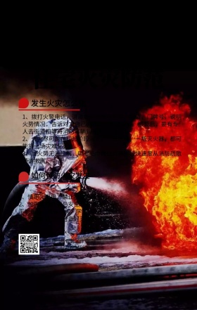 住宅火灾防范手机海报