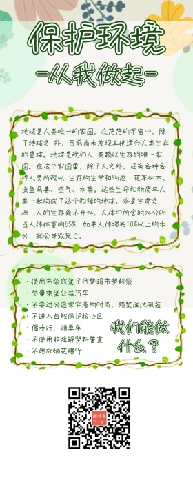 保护环境手抄报