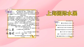 水展海报卡通简约可爱手抄报小报