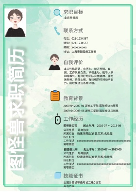创意个人求职简历模板
