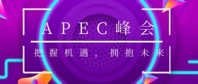 APEC峰会礼花峰会深黄简约公众号封面