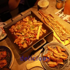 美味西餐手机微博封面模板