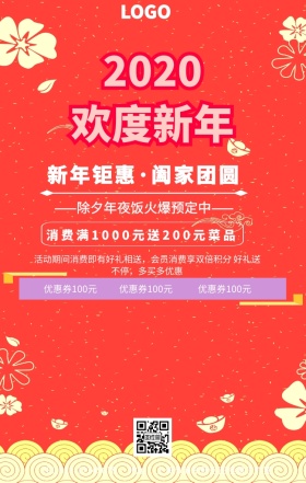 2019新年快乐创意海报