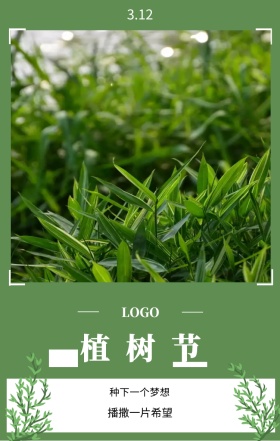 植树节  3.12 种下一个梦想 播撒一片希望 植树节日签