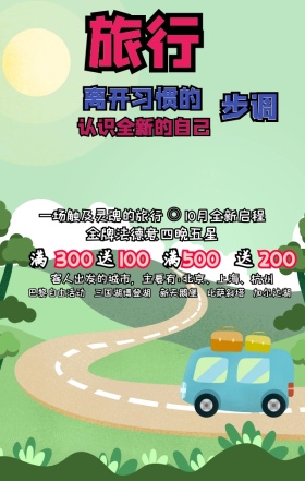 世界旅游日旅行社优惠环游世界手机海报模板