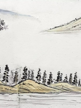 水墨大气世界湿地节海报设计