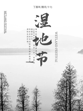 湿地节海报节日湿地日宣传海报