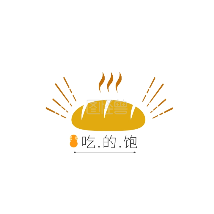吃的饱面包logo设计