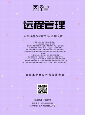 简约风格远程管理宣传海报
