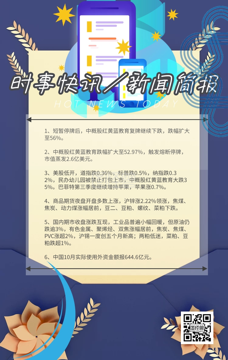 头条地球新闻蓝色商务手机新闻海报