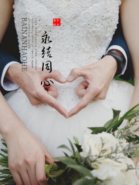 婚庆展百年好合海报