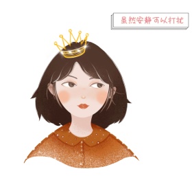 表情包美少女手势笔心粉色卡通朋友圈封面