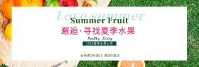 电商邂逅·寻找夏季水果新品上市活动海报