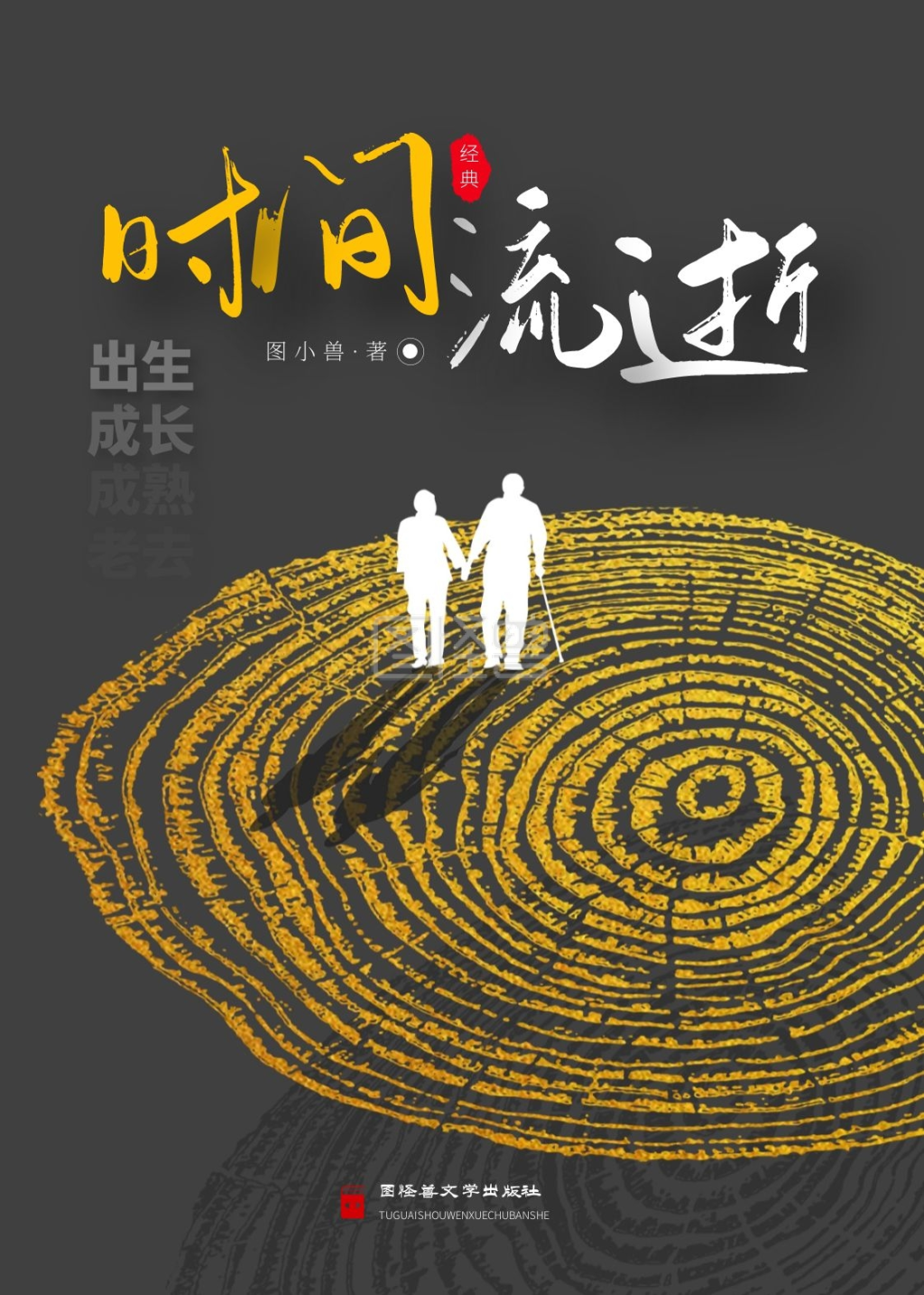 时间流逝质感文学书籍封面