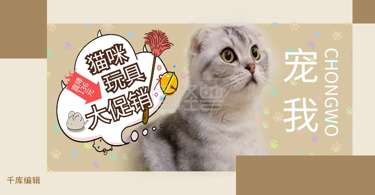宠物用品猫咪用品猫玩具宠物促销banner