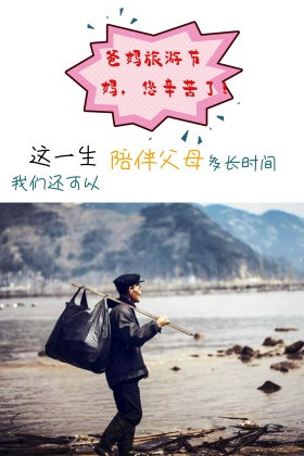 带爸妈旅游海报