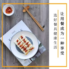 餐具白色简约直通车海报