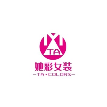 她彩女装m字裙子粉色简约服饰logo