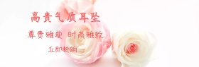 店铺耳坠时尚优雅满减促销banner