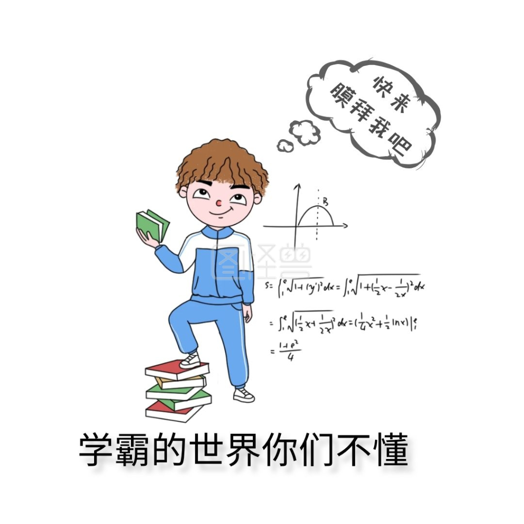 学霸的世界你们不懂小男孩表情包