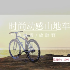动感山地车时尚简约淘宝主图