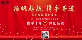 红色大气企业开业庆典展板