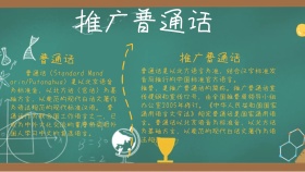 推广普通话手抄报	