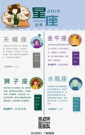 星座排版设计梦幻日签