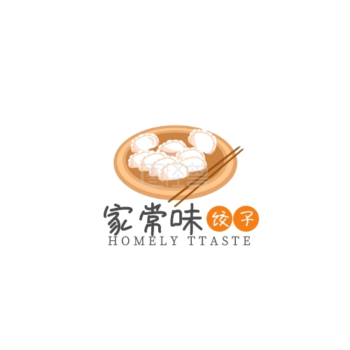 餐饮业饺子logo设计
