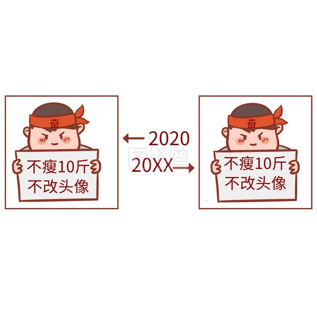 不瘦不换头像表情包