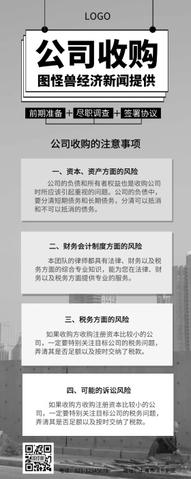 公司收购营销长图