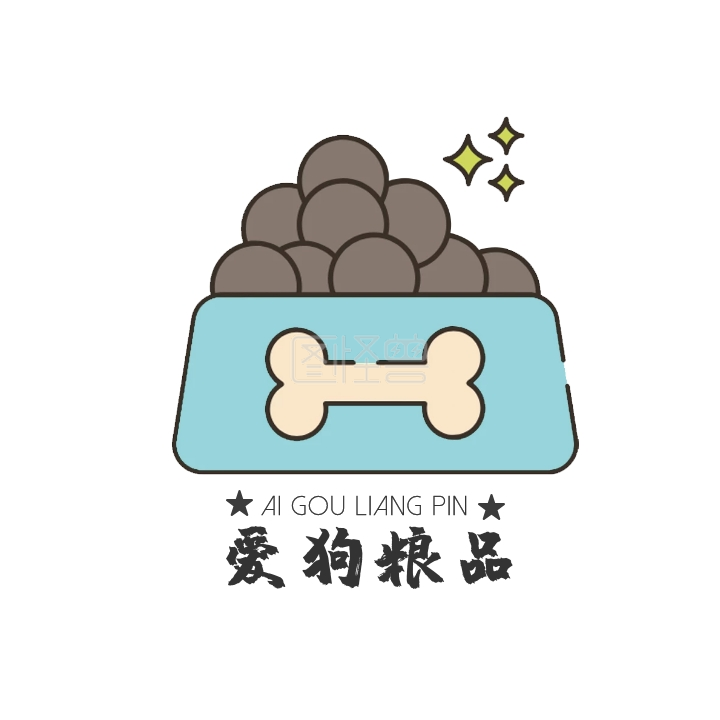 爱狗粮品logo设计