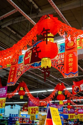 年货节宣传卡通二维码竖版配图